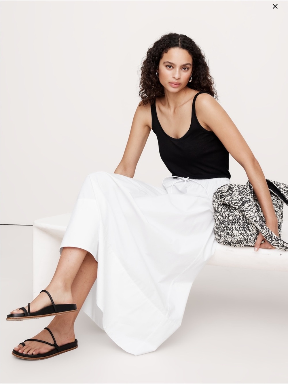 Banana Republic Cotton Poplin Maxi Skirt sold out in small online.